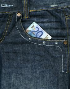 Money In Pocket Stock Image