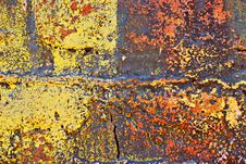 Grunge Painted Brick Wall Stock Photography Grunge Painted Brick Wall Stock Photography
