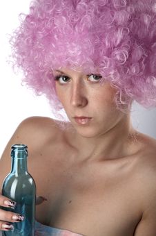 Girl In Pink Stock Photo Girl In Pink Stock Photo