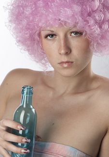 Girl In Pink Stock Photo Girl In Pink Stock Photo