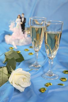 Wedding Cake Dolls, Rose Stock Images