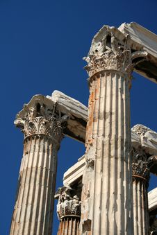 Temple Of Zeus Pillars, Athens Royalty Free Stock Photography