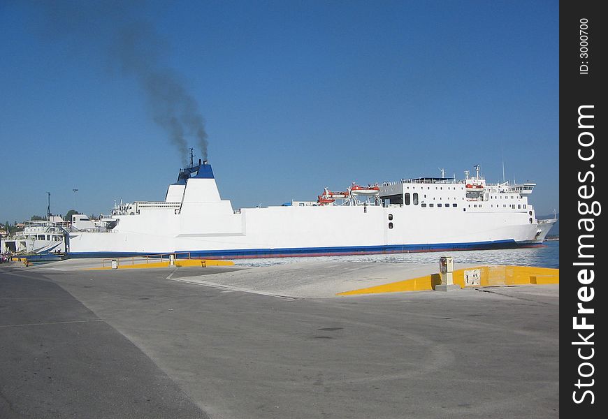 Cargo ferry boat