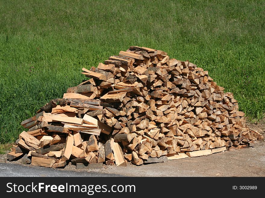 Image of a Firewood stack in Tirol