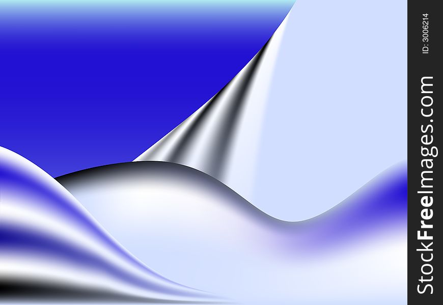 Vector illustration of a texture with blue waves, eps8 available, gradient mesh