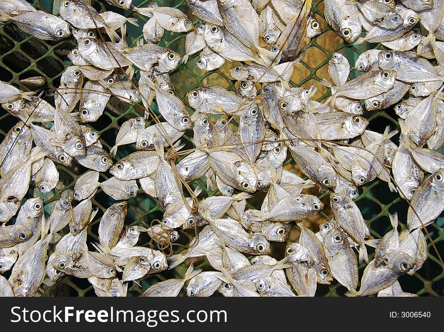 Dried fish in Tacloban City, Philippines