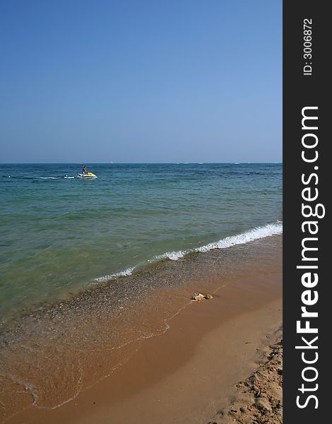 Black sea beach in Bulgaria