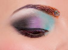 Eye With Creative Make Up Royalty Free Stock Photo Eye With Creative Make Up Royalty Free Stock Photo