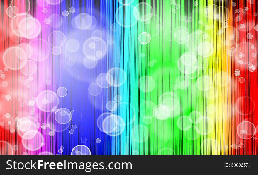 Abstract rainbow color background with bubble.