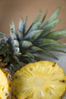 Close Up Pineapple With Leaves Stock Images Close Up Pineapple With Leaves Stock Images