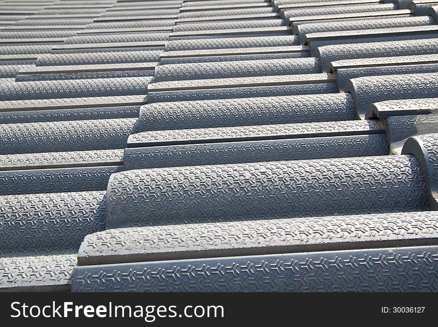 The background and texture of roofing tile