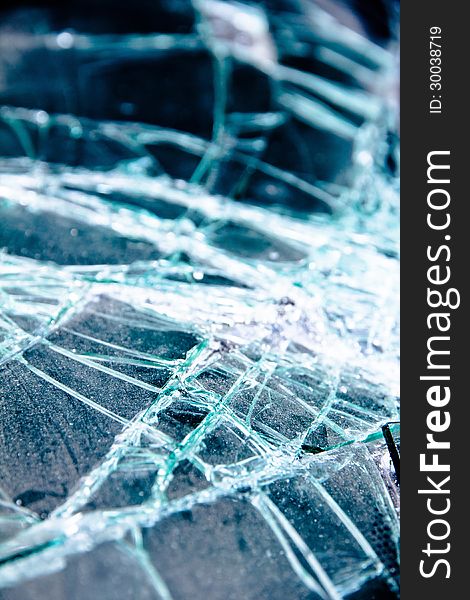 Image of glass cracked background texture