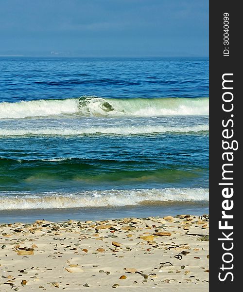 Landscape of lonley atlantic ocean beach. Landscape of lonley atlantic ocean beach