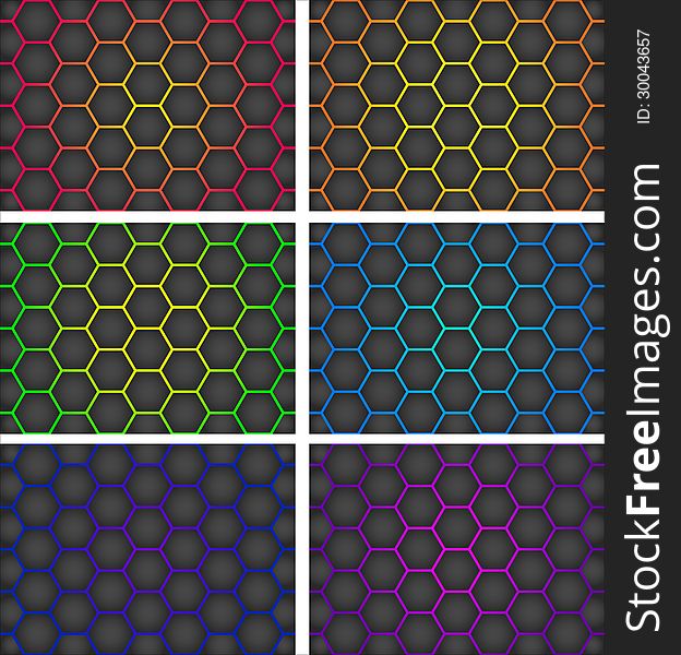 Honeycomb background. This is file of EPS8 format.