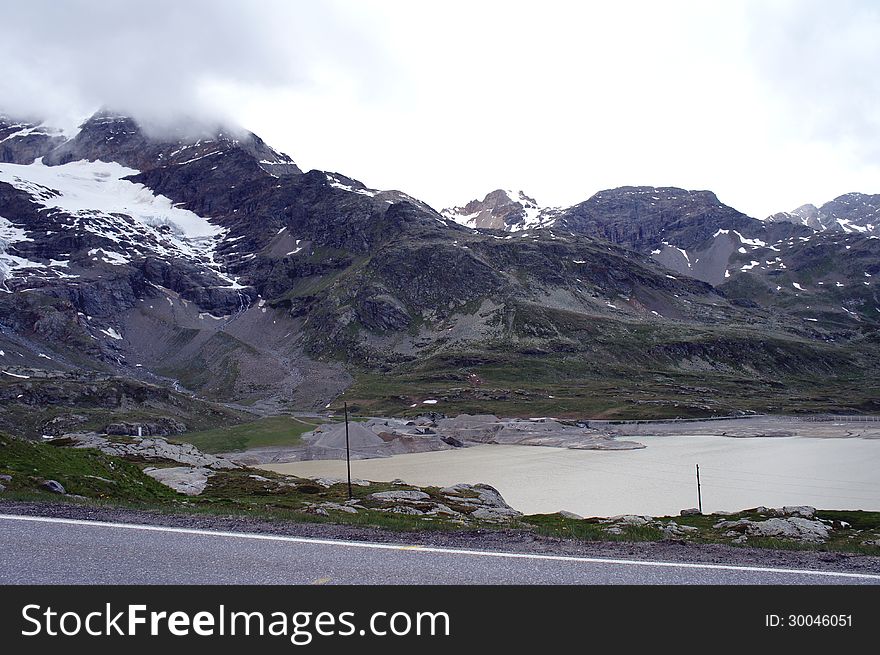 The Bernina Pass In Grisons