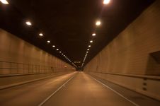 Driving Through Tunnel Stock Photography Driving Through Tunnel Stock Photography