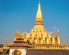 Lao Golden Stupa Royalty Free Stock Image