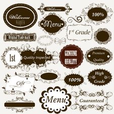 Calligraphic Retro Elements And Page Decorations Royalty Free Stock Photos Calligraphic Retro Elements And Page Decorations Royalty Free Stock Photos