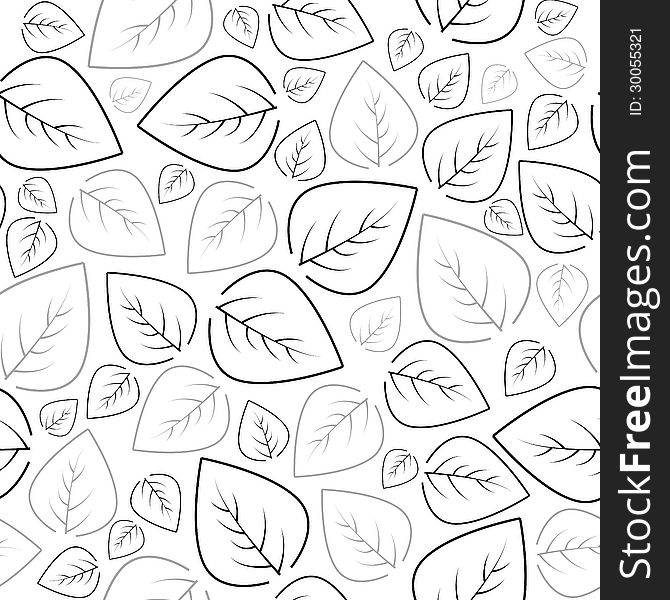 Seamless leaf pattern background. Seamless leaf pattern background