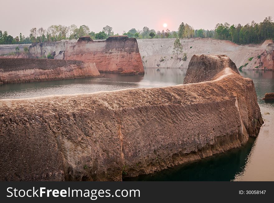 Lake and Canyon in Chiangmai,Thailand