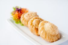Curry Puff, Thai Entree, Appetizer Royalty Free Stock Photos