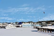Yachts In Winter Stock Photos Yachts In Winter Stock Photos