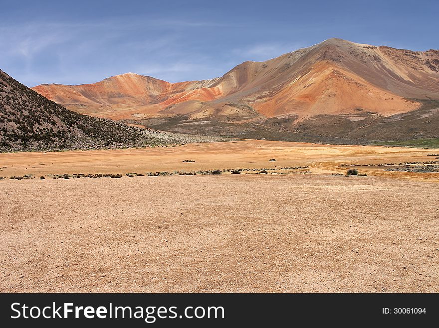 Beautiful landscape of National Park of Lauca, near Putre, Chile. Beautiful landscape of National Park of Lauca, near Putre, Chile.