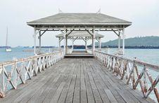 Beautiful Old Pavilion On Sichang Island At Chonburi Province,Th Royalty Free Stock Image Beautiful Old Pavilion On Sichang Island At Chonburi Province,Th Royalty Free Stock Image