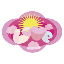 Love Message Poster Royalty Free Stock Photo