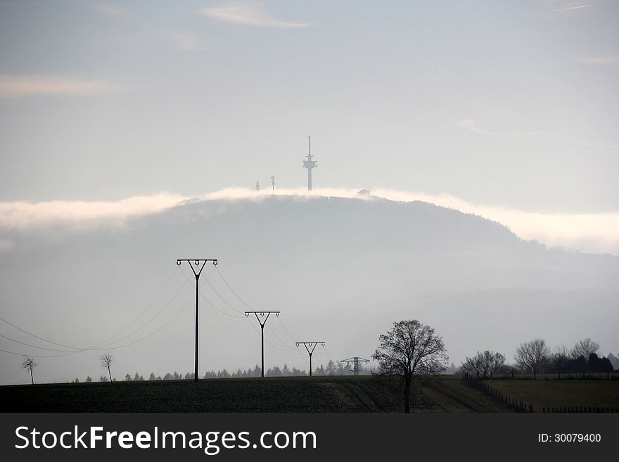 The curs mountain before the sunrise. The curs mountain before the sunrise.