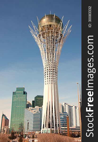 Skyline of modern part of Astana capital city of Kazakhstan. Skyline of modern part of Astana capital city of Kazakhstan
