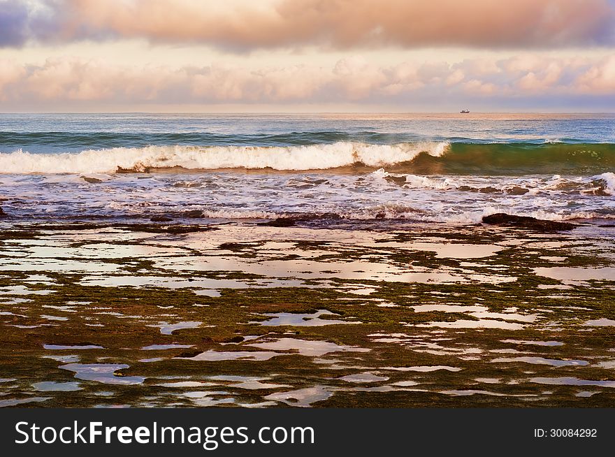 Beautiful coast in western sahara