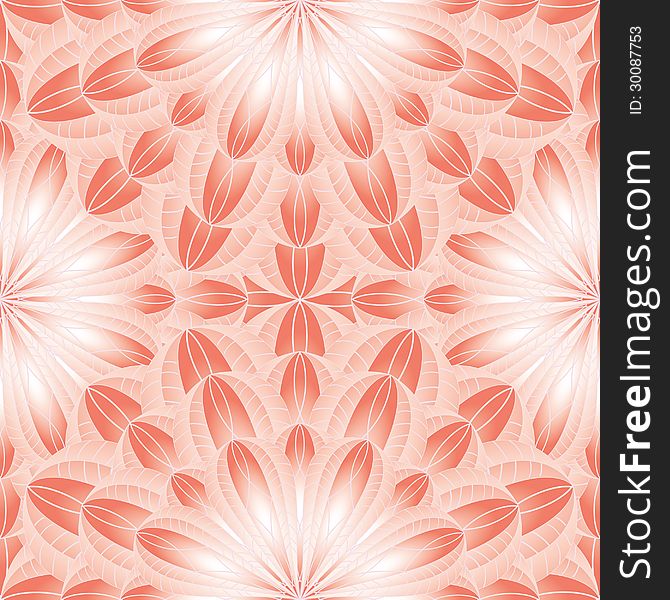 Abstract floral pattern (illustration with clipping mask). Abstract floral pattern (illustration with clipping mask).