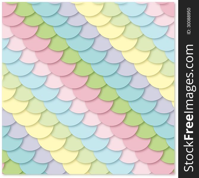 Seamless  Pattern: Multi-colored Scales