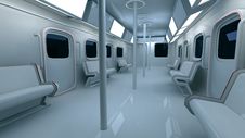 Futuristic Metro Interior Stock Images Futuristic Metro Interior Stock Images