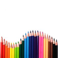 Multi Color Pencils On White Background Royalty Free Stock Photo Multi Color Pencils On White Background Royalty Free Stock Photo