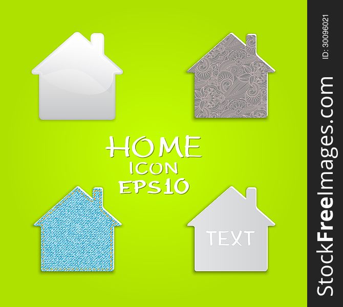 Vector set of houses shape original design. Vector set of houses shape original design.