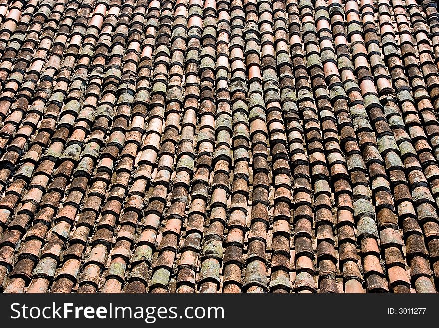 Background, old tile, roof, abstract. Background, old tile, roof, abstract