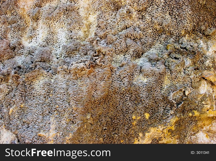 Volcanic rock texture, Milos, Greece