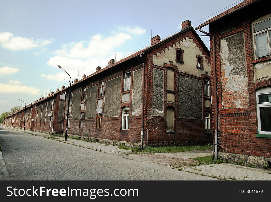 Houses of old mining settlement