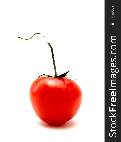 Tomato isolated on the white background