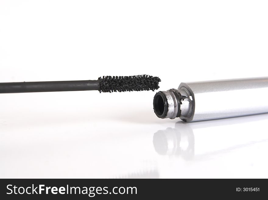 Mascara brush isolated on white