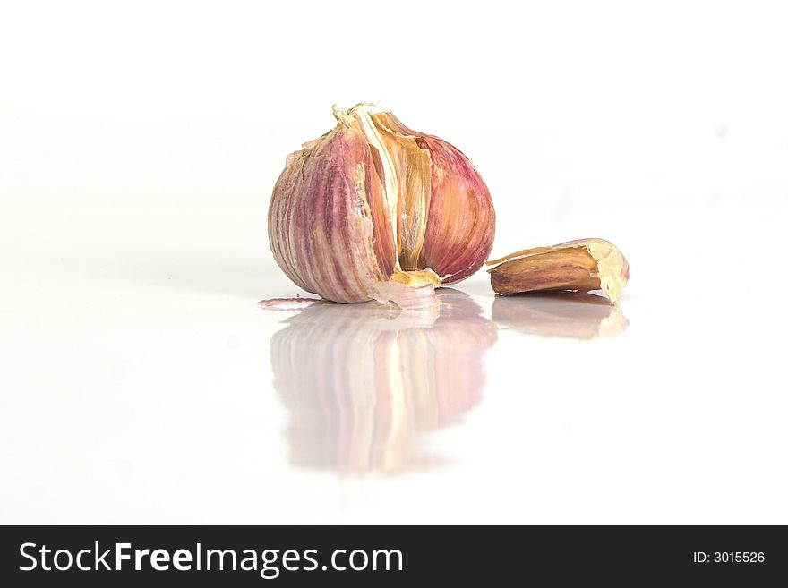 Garlic Isolated On White