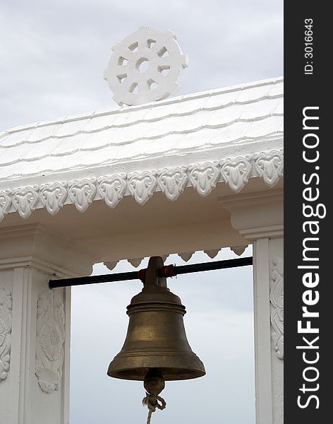 Buddhist bell in Kirinda, Sri Lanka