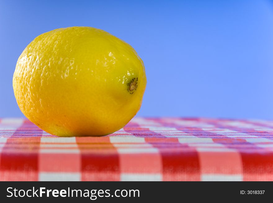 Lemon at picnic
