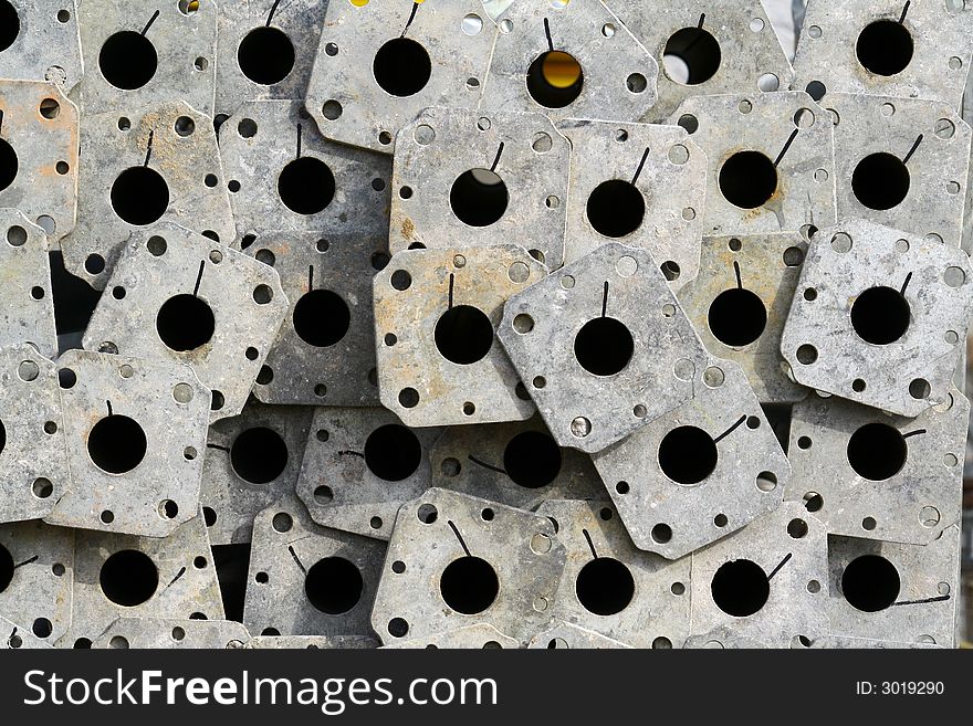 Abstract background made of steel construction pillars. Abstract background made of steel construction pillars