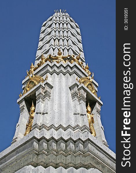 A monument in the Grand Palace in Bangkok. A monument in the Grand Palace in Bangkok