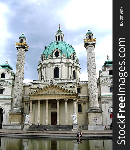 Karlskirche (St. Charles's Church) in Vienna, Austria