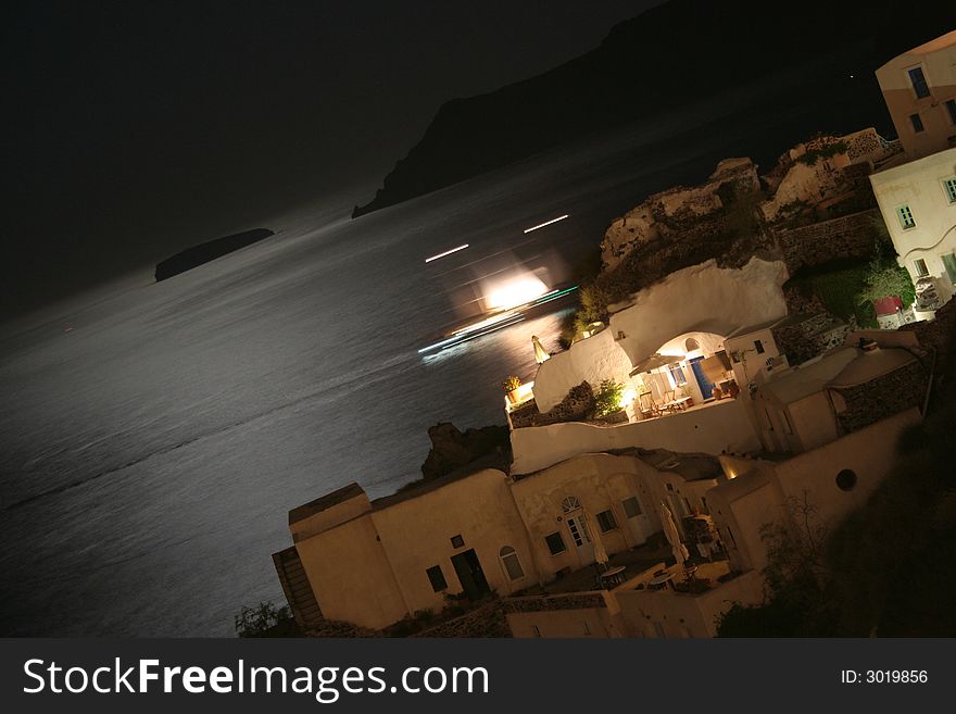 Santorini Oia Night - Greece