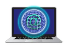 Secure Email Network Computer Stock Images